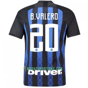 Koszulka Inter Mediolan B.Valero 20 Domowe Stroje Piłkarskie 2018/19 Krótki Rękaw